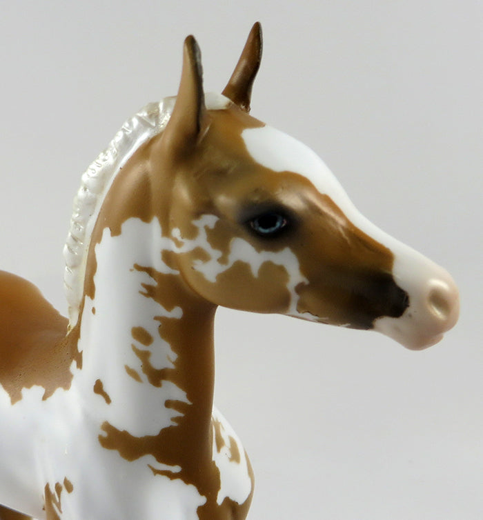 GOLDEN DAYZ-OOAK PALOMINO PAINT FOAL MODEL HORSE 10/13/16