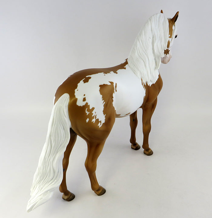 DORADO-OOAK PALOMINO PAINT ANDALUSIAN MODEL HORSE 10/17/2016