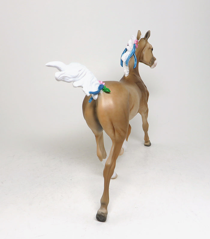 MINUET-OOAK DAPPLED PALOMINO YEARLING MODEL HORSE 4/18