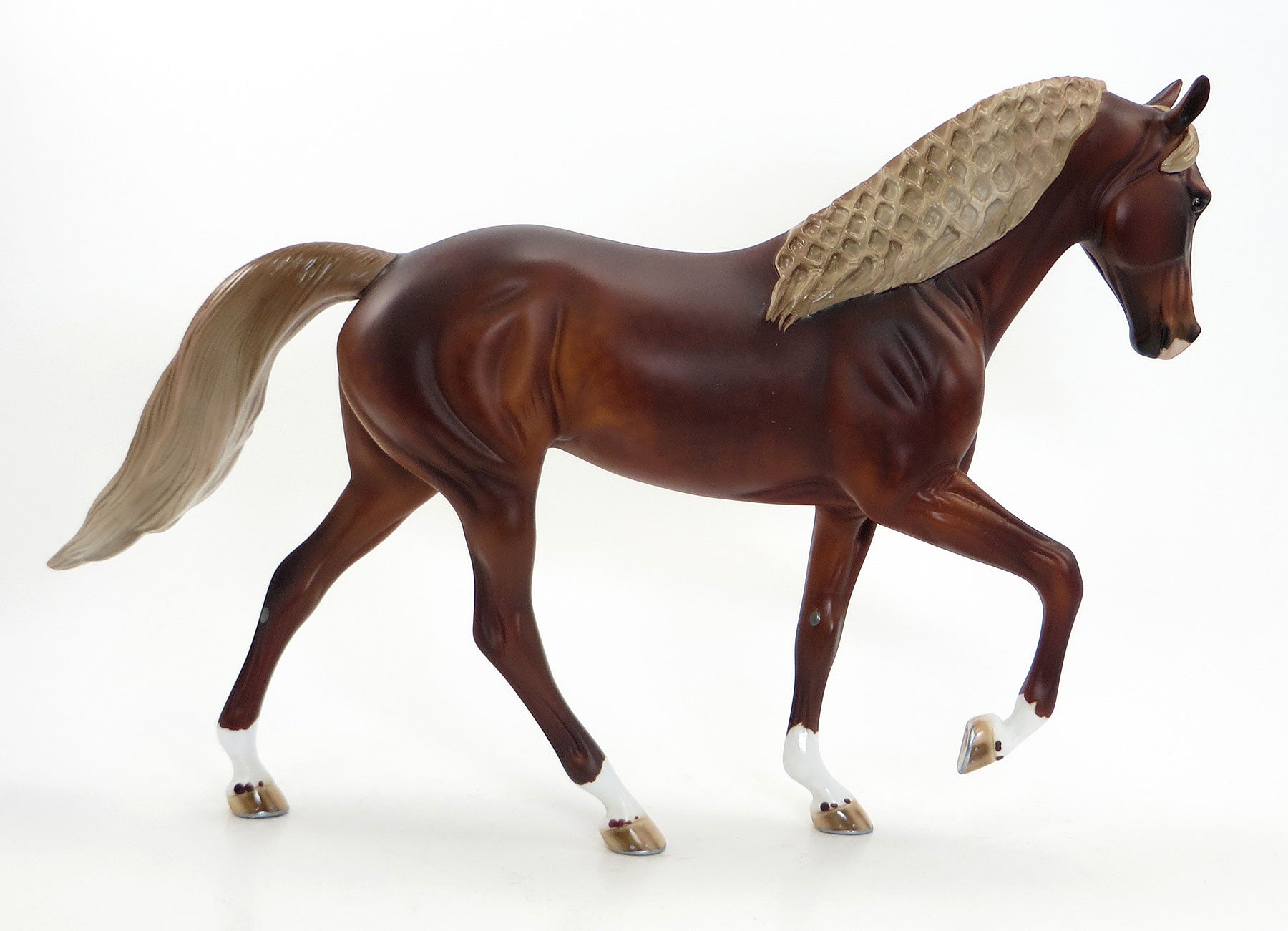 SABRE - OOAK Dark Dapple Chestnut Tennessee Walker by Julie Keim - 7/15