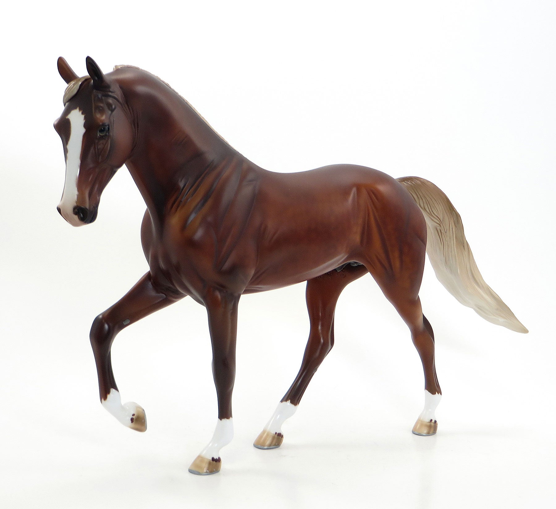 SABRE - OOAK Dark Dapple Chestnut Tennessee Walker by Julie Keim - 7/15