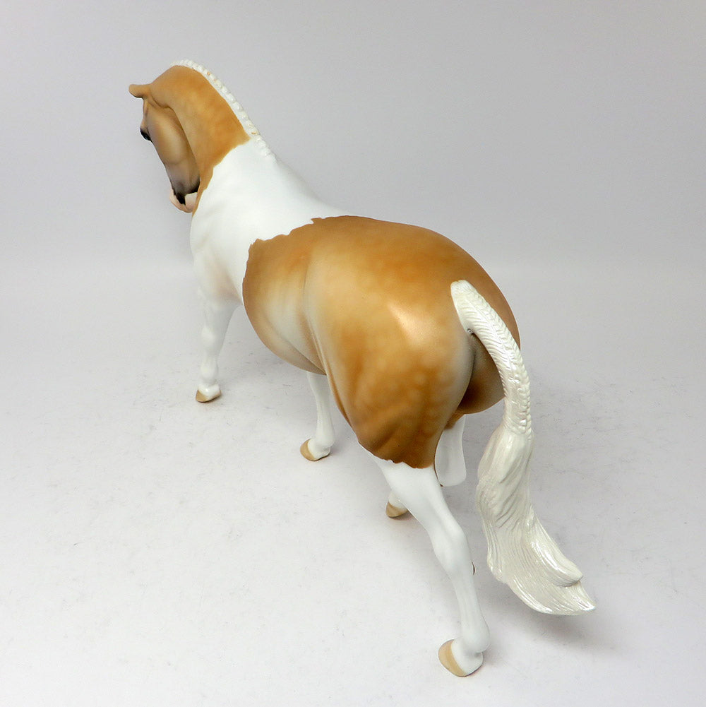 SUNNY~OOAK PALOMINO PAINT ENGLISH PONY MODEL HORSE 3/17