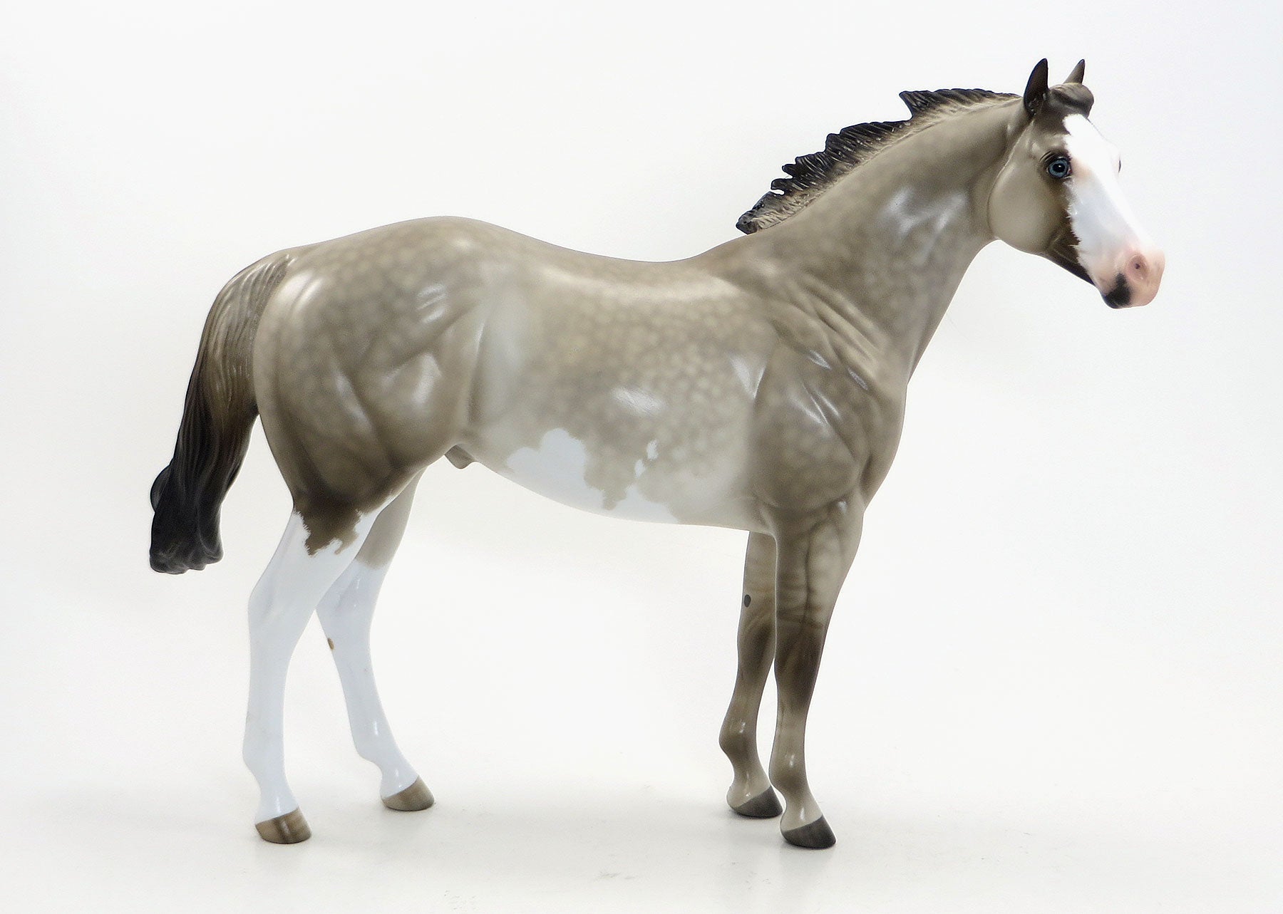 WAR WAGON - OOAK Dappled Dun Stock Horse by Sheryl Leisure 7/31