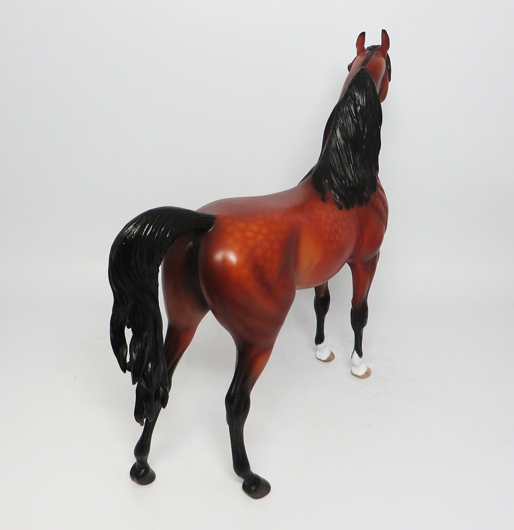 VERBENA~OOAK STAR DAPPLE GOLDEN BAY ARABIAN MODEL HORSE BY SHERYL LEISURE 9/15/17