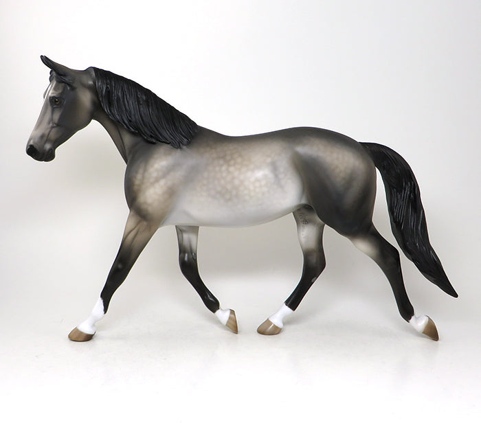 fancy dapple grey palouse model horse 