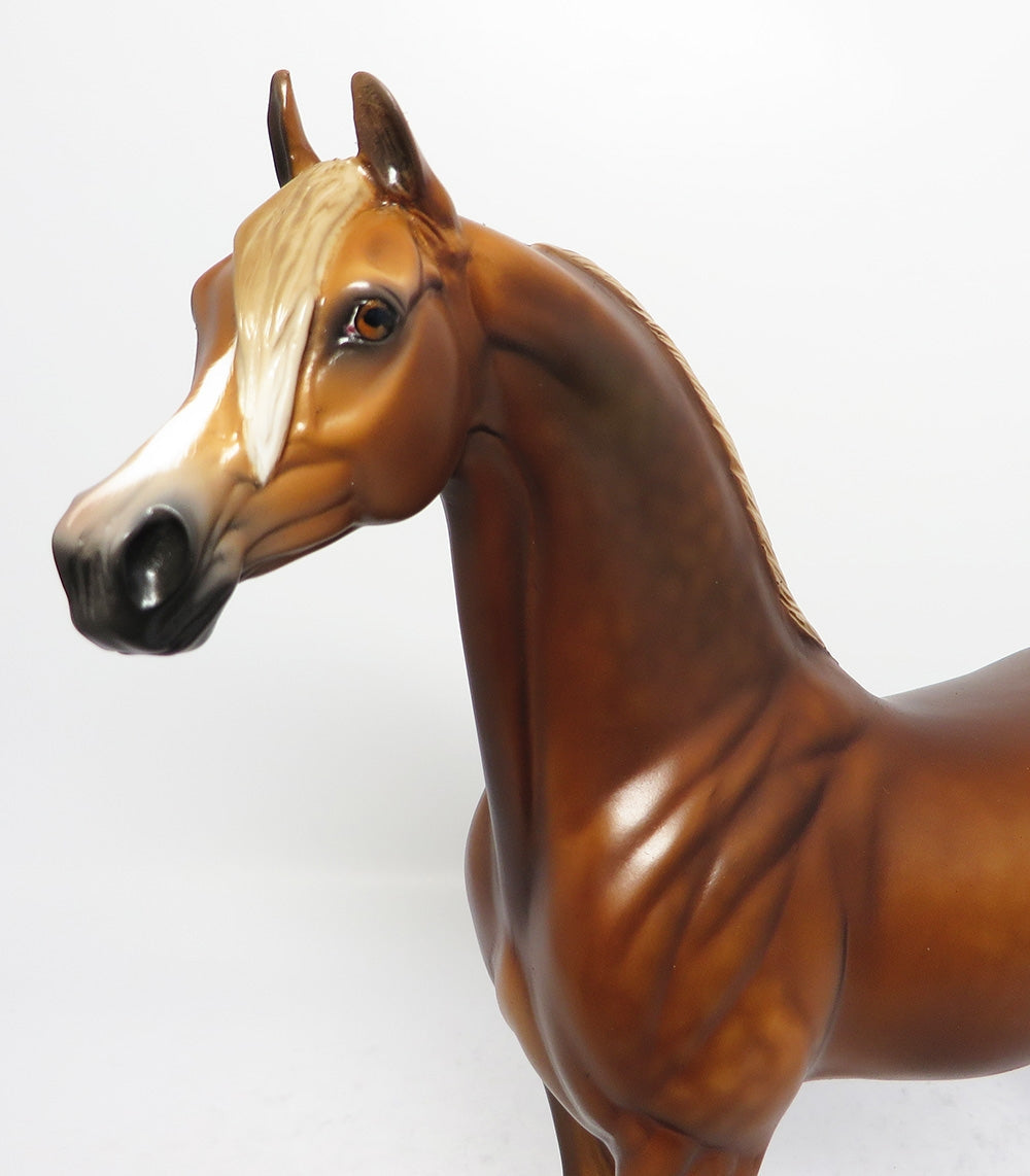 SAGE-OOAK SOOTY DAPPLE PALOMINO ARABIAN MODEL HORSE BY SHERYL LEISURE 9/15/17