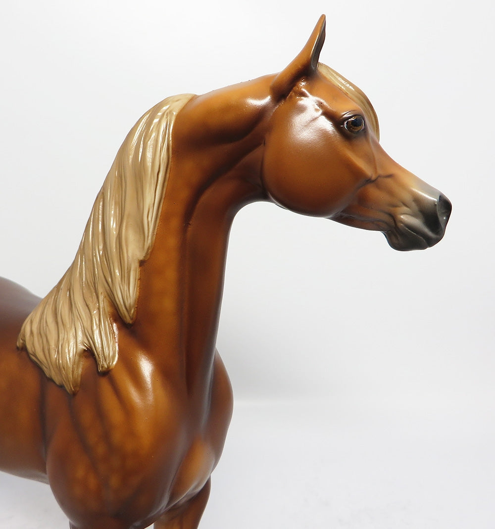 SAGE-OOAK SOOTY DAPPLE PALOMINO ARABIAN MODEL HORSE BY SHERYL LEISURE 9/15/17