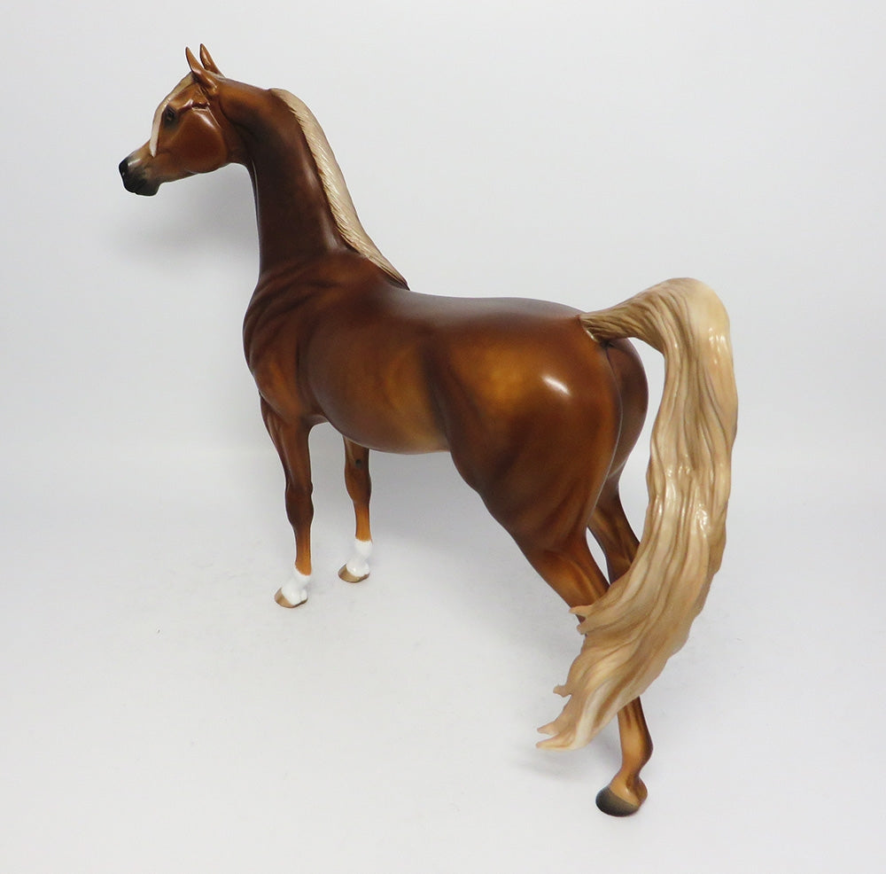 SAGE-OOAK SOOTY DAPPLE PALOMINO ARABIAN MODEL HORSE BY SHERYL LEISURE 9/15/17