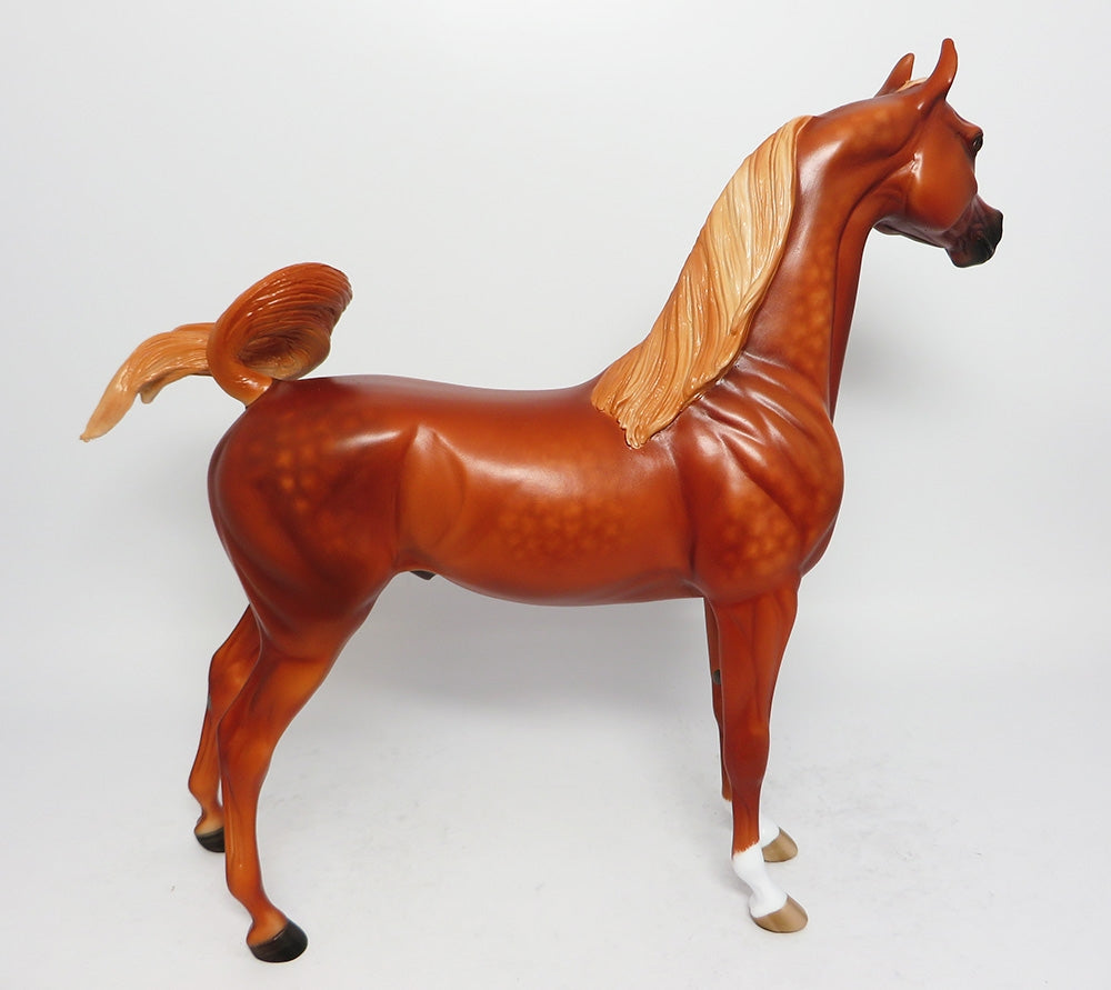 SAFFRON-OOAK DAPPLE SORREL ARABIAN MODEL HORSE 9/15/17