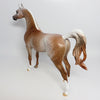PRINCE ALI-LE.4 FLEA BIT CHESTNUT ARABIAN MODEL HORSE BY DAWN QUICK 9/20/2017