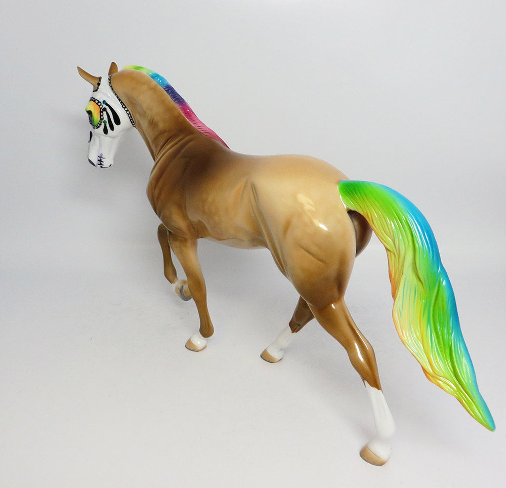 TWINKLE-OOAK SUGAR SKULL TENNESSEE WALKER PALOMINO BY DAWN QUICK 9/19/17