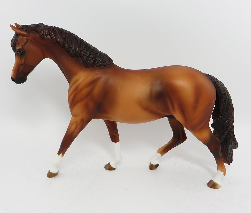 RUMPKIN-OOAK CHESTNUT PONY MODEL HORSE 3/24