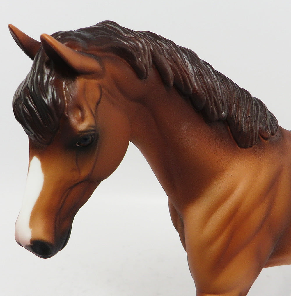 RUMPKIN-OOAK CHESTNUT PONY MODEL HORSE 3/24