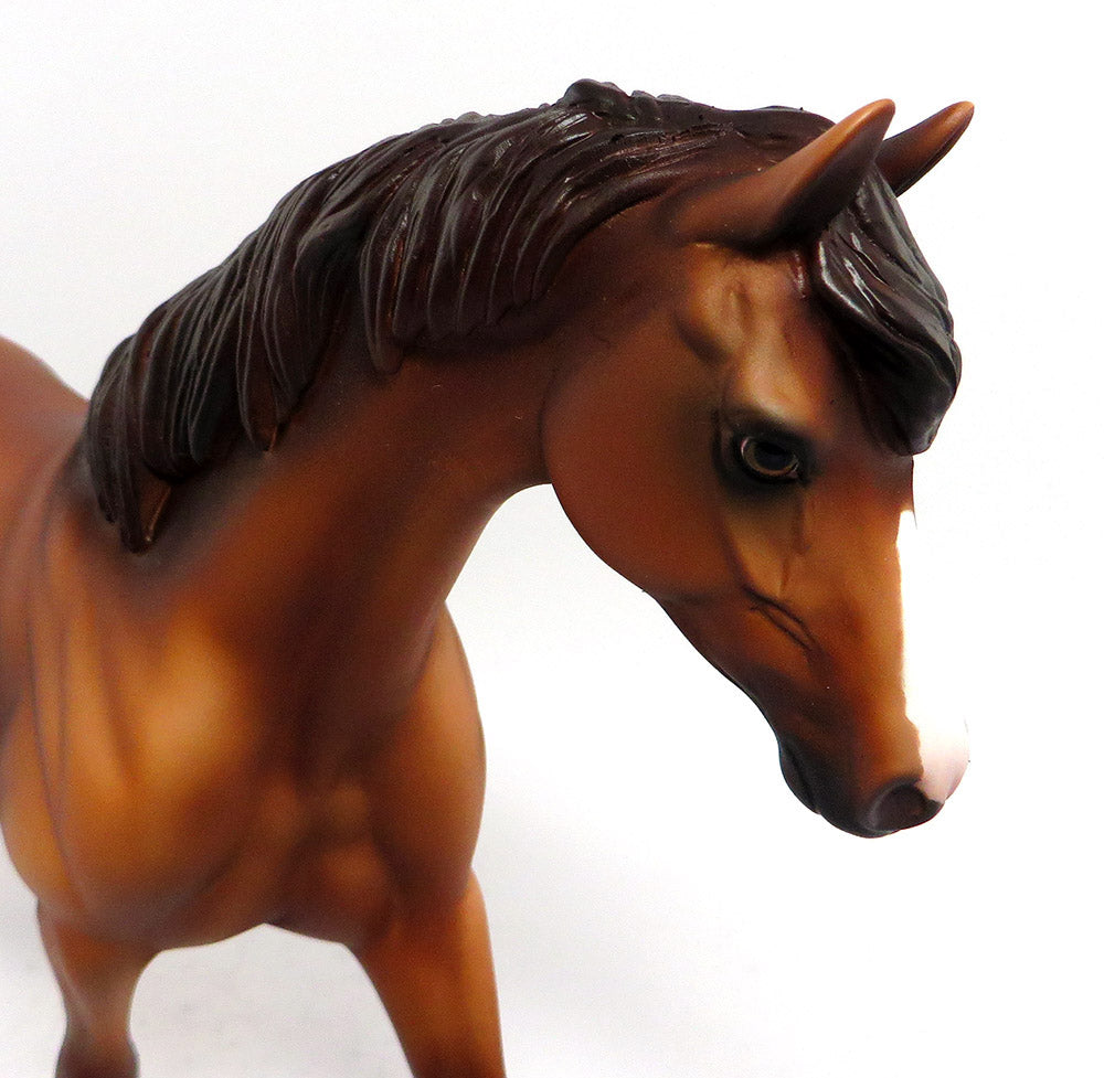 RUMPKIN-OOAK CHESTNUT PONY MODEL HORSE 3/24