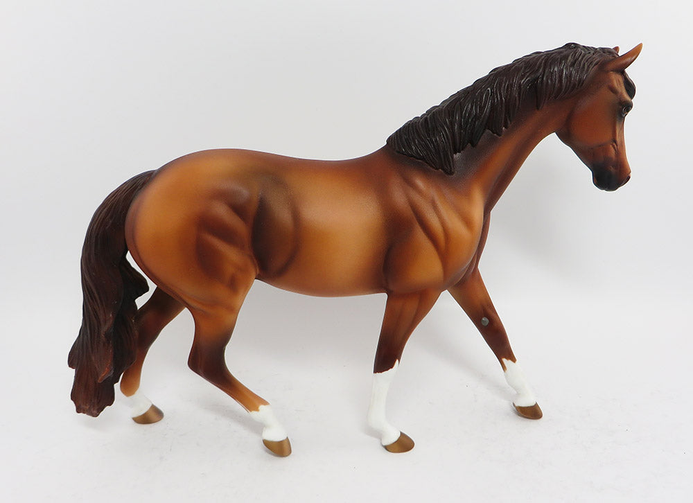 RUMPKIN-OOAK CHESTNUT PONY MODEL HORSE 3/24