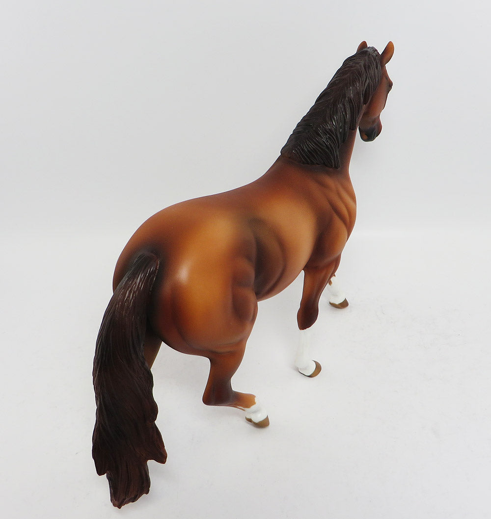RUMPKIN-OOAK CHESTNUT PONY MODEL HORSE 3/24