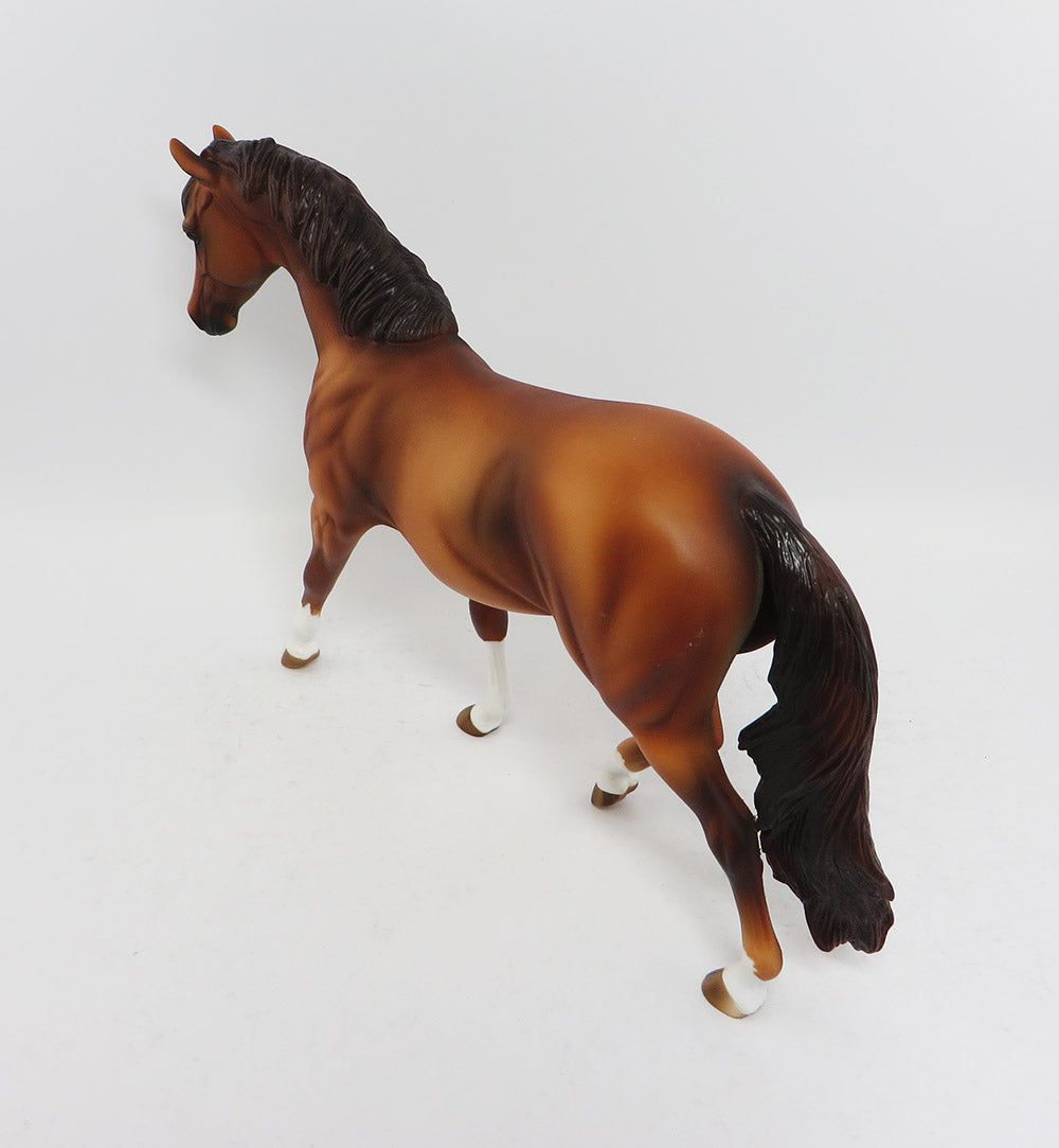 RUMPKIN-OOAK CHESTNUT PONY MODEL HORSE 3/24