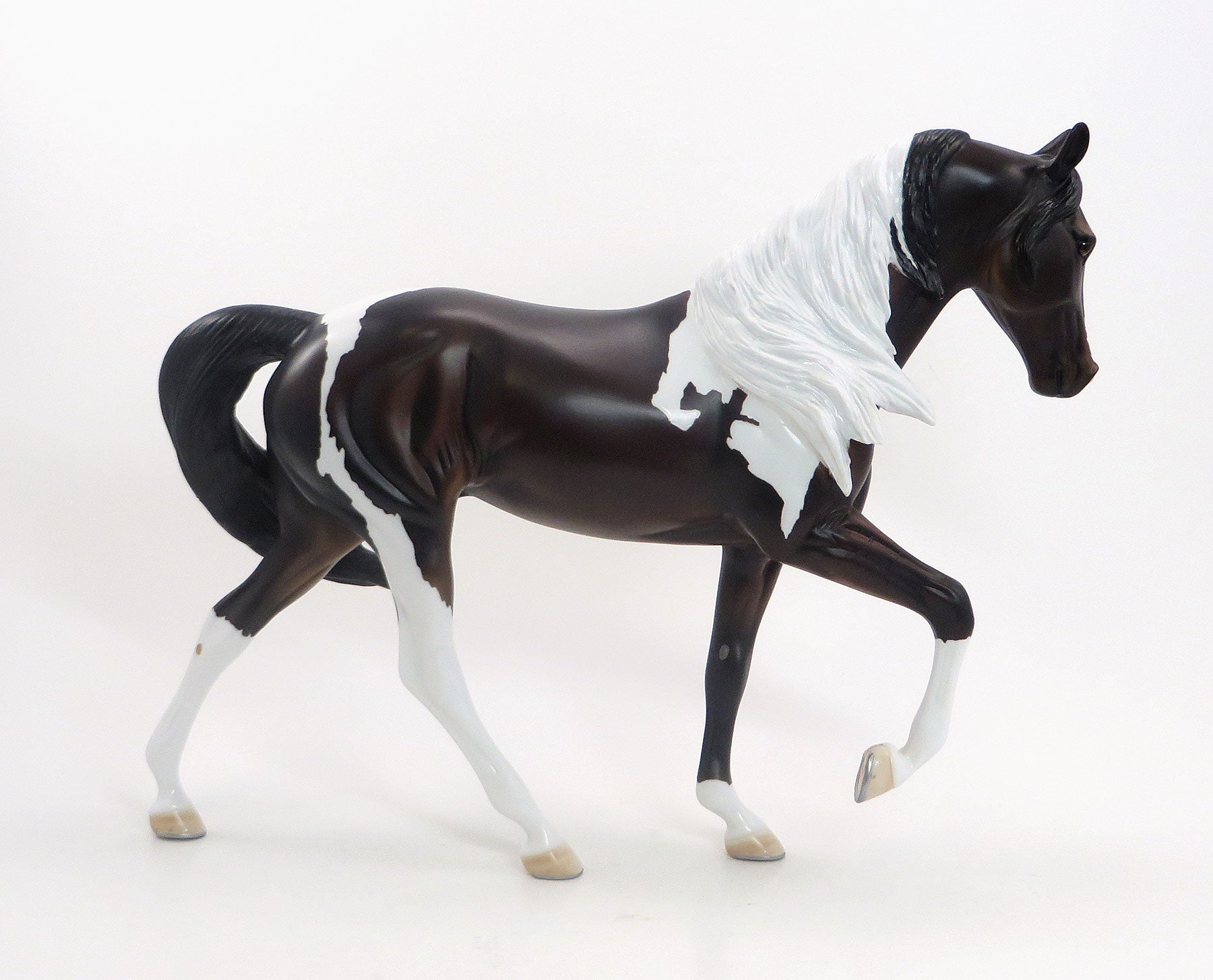 CHOCOLATE CHARLIE - Dark Bay Pinto Tennessee Walker Model Horse - LE 5 - 7/23