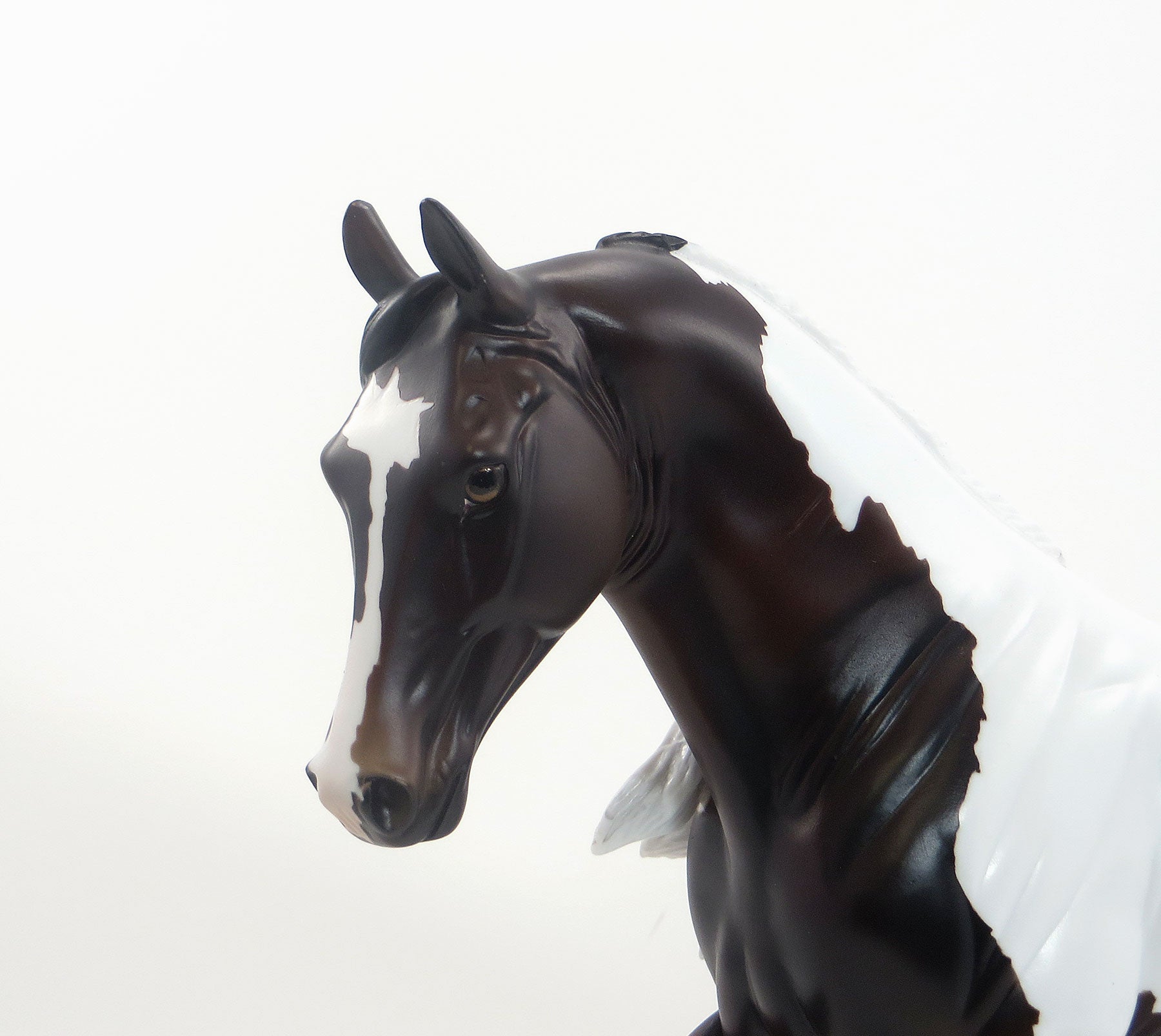 CHOCOLATE CHARLIE - Dark Bay Pinto Tennessee Walker Model Horse - LE 5 - 7/23