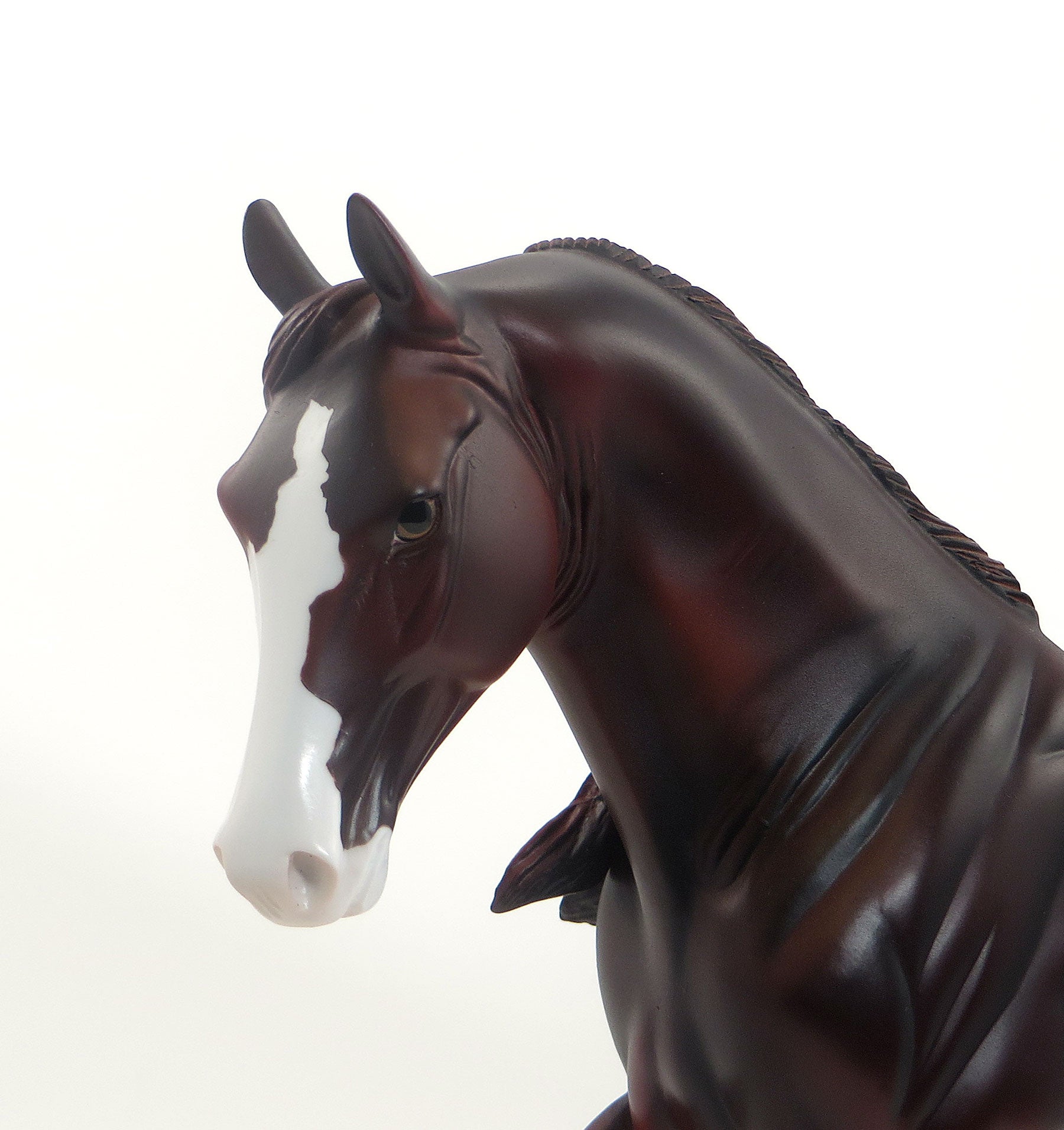 RUN FOR THE ROSES - Dark Red Chestnut Pinto Tennessee Walker Model Horse - LE 5 - 7/23