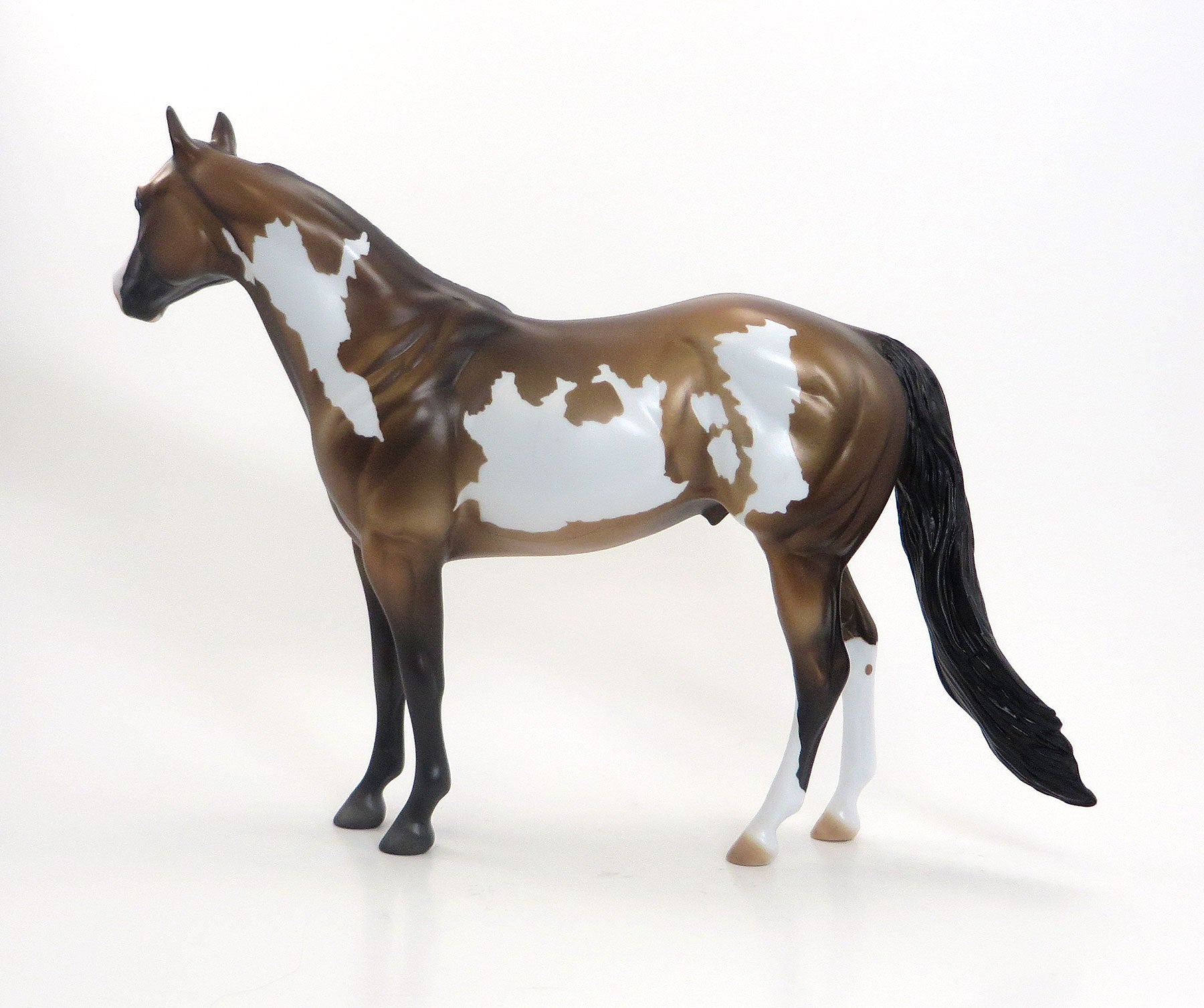 TIMBER - Sooty Buckskin Overo Paint Stock Model Horse - EQ 2015 - LE14 - 7/23