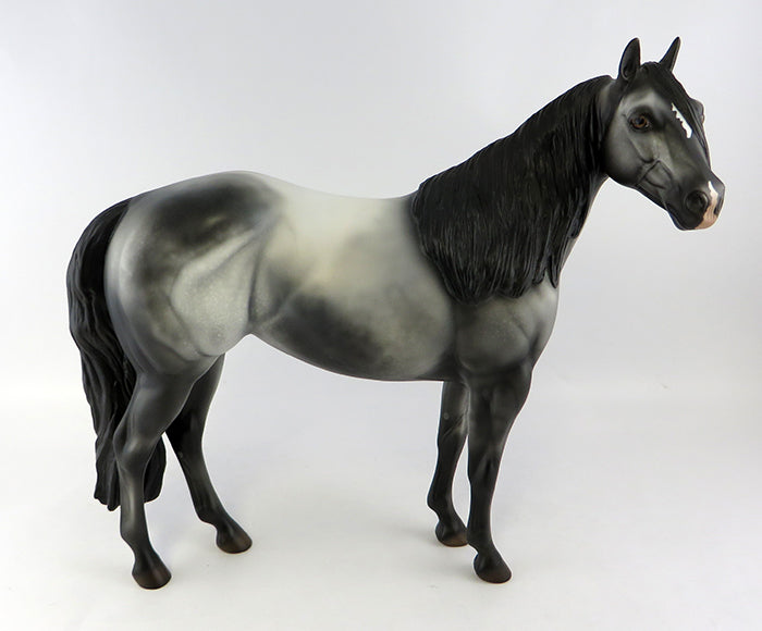 GIRL BLUE-OOAK VARNISH ROAN APPALOOSA ISH MODEL HORSE 10/13/16