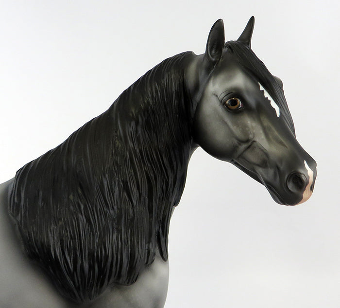 GIRL BLUE-OOAK VARNISH ROAN APPALOOSA ISH MODEL HORSE 10/13/16