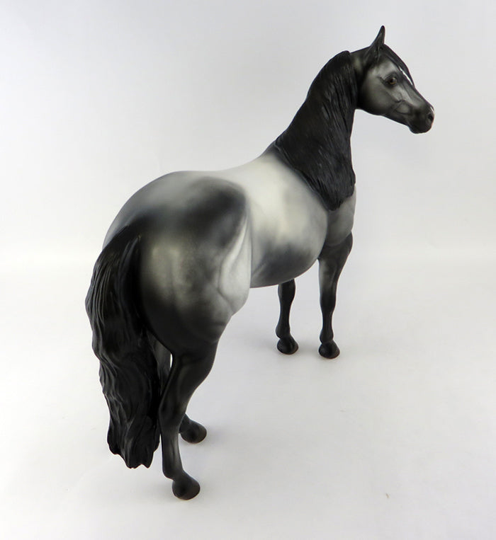 GIRL BLUE-OOAK VARNISH ROAN APPALOOSA ISH MODEL HORSE 10/13/16