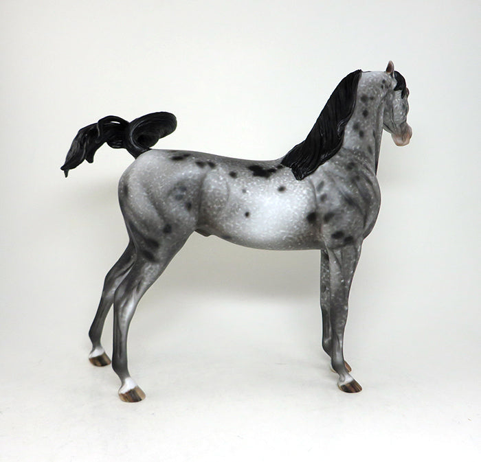 DEVIL WEARS PRADA-OOAK PINNED EAR APPALOOSA MODEL HORSE BY AL 4/26
