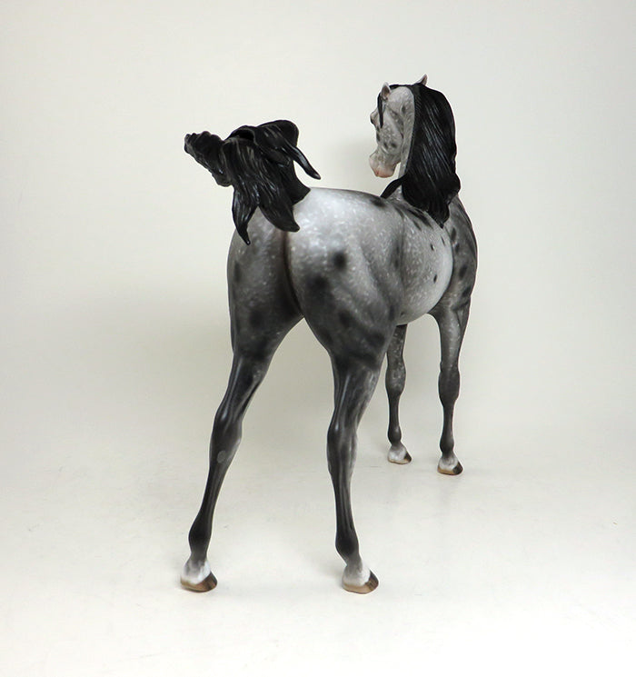 DEVIL WEARS PRADA-OOAK PINNED EAR APPALOOSA MODEL HORSE BY AL 4/26