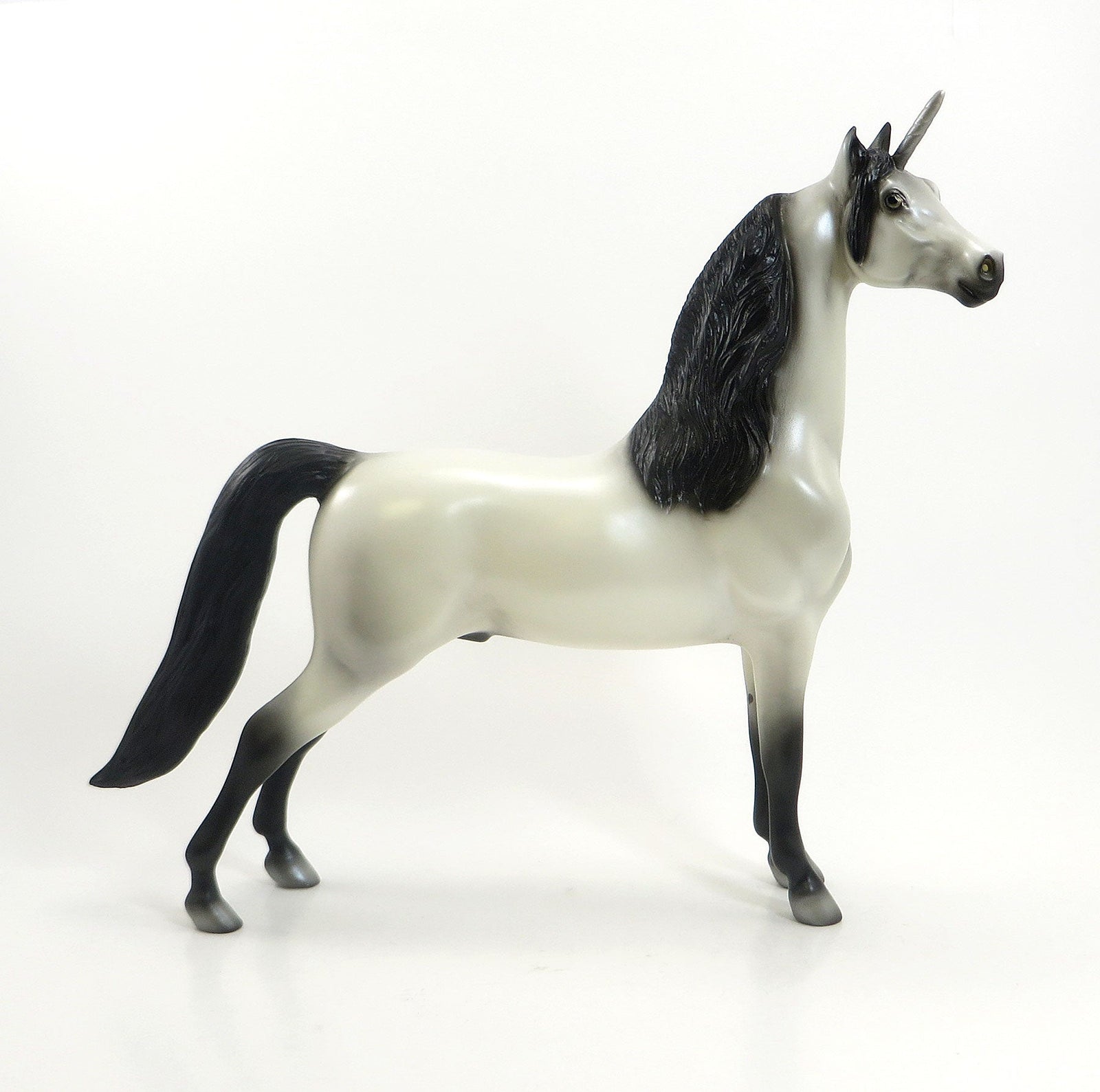 A WRINKLE IN TIME - OOAK Grey With Black Points Unicorn Morgan 6/15