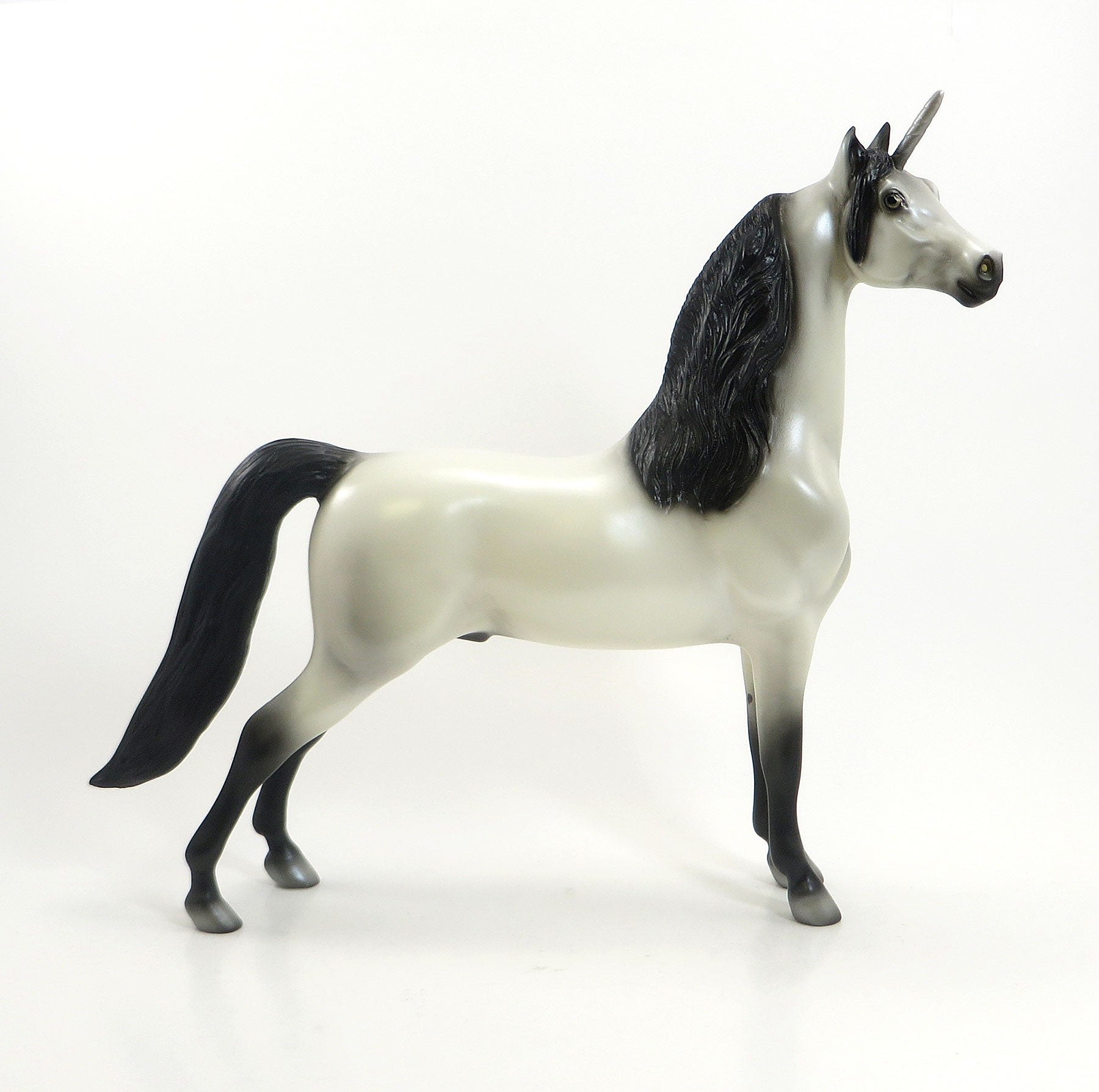 A WRINKLE IN TIME - OOAK Grey With Black Points Unicorn Morgan 6/15
