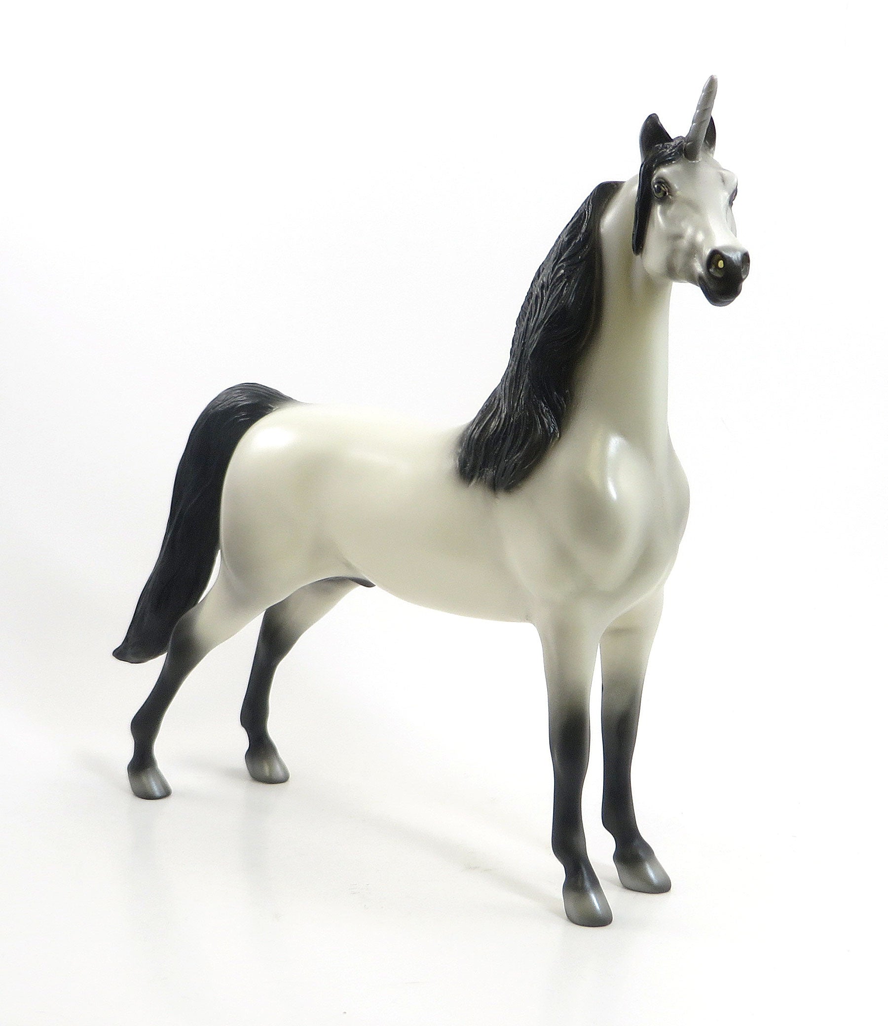 A WRINKLE IN TIME - OOAK Grey With Black Points Unicorn Morgan 6/15