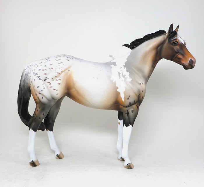 HIPPI-OOAK BAY PINTALOOSA ISH MODEL HORSE 4/27