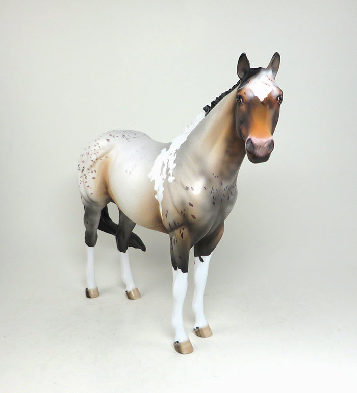 HIPPI-OOAK BAY PINTALOOSA ISH MODEL HORSE 4/27