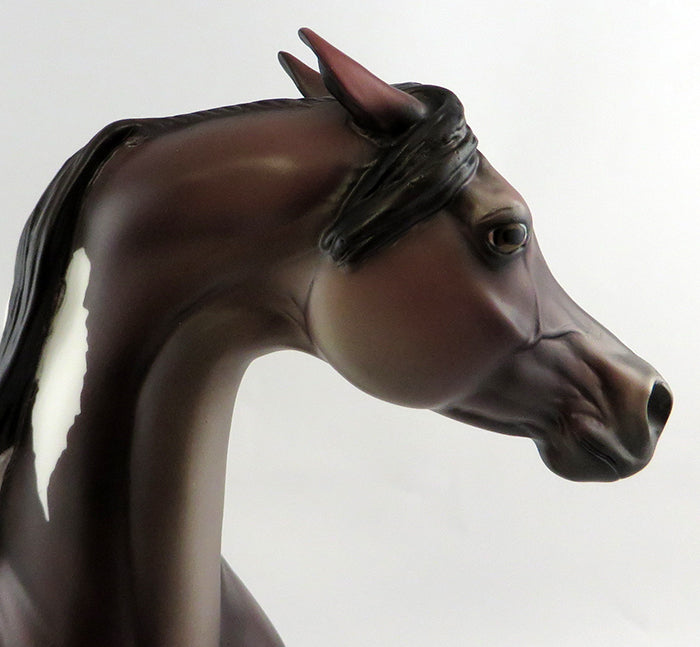 ROSEBUD-OOAK ROSE GREY PAINT ARABIAN MARE MODEL HORSE 10/17/16