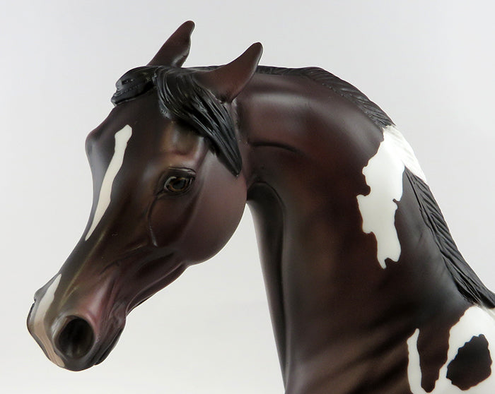 ROSEBUD-OOAK ROSE GREY PAINT ARABIAN MARE MODEL HORSE 10/17/16