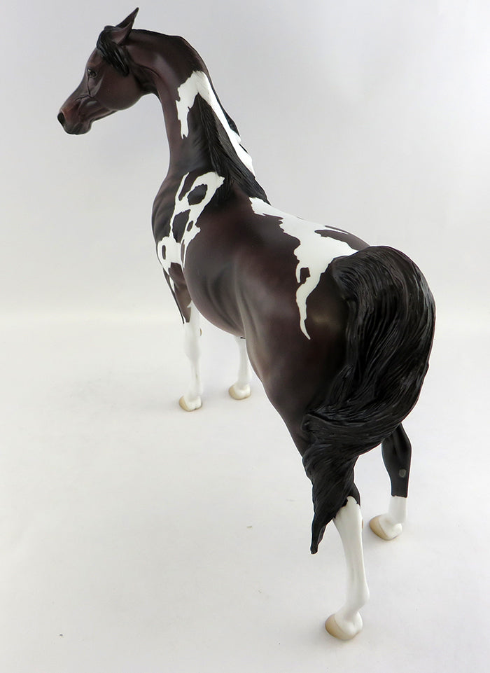 ROSEBUD-OOAK ROSE GREY PAINT ARABIAN MARE MODEL HORSE 10/17/16