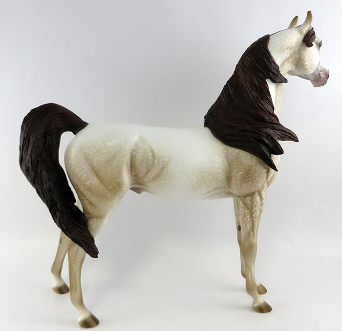 DECADE-OOAK DAPPLE CHESTNUT ARABIAN MODEL HORSE BY AL 10/17/2016