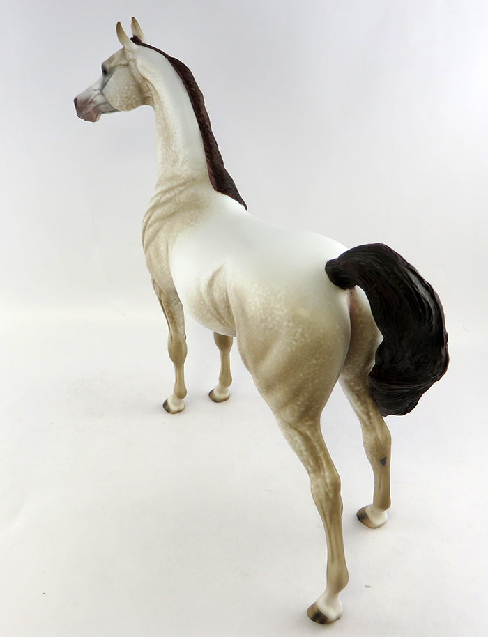 DECADE-OOAK DAPPLE CHESTNUT ARABIAN MODEL HORSE BY AL 10/17/2016