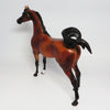 CUMIN~OOAK DAPPLE BAY ARABIAN MODEL HORSE 9/20/17