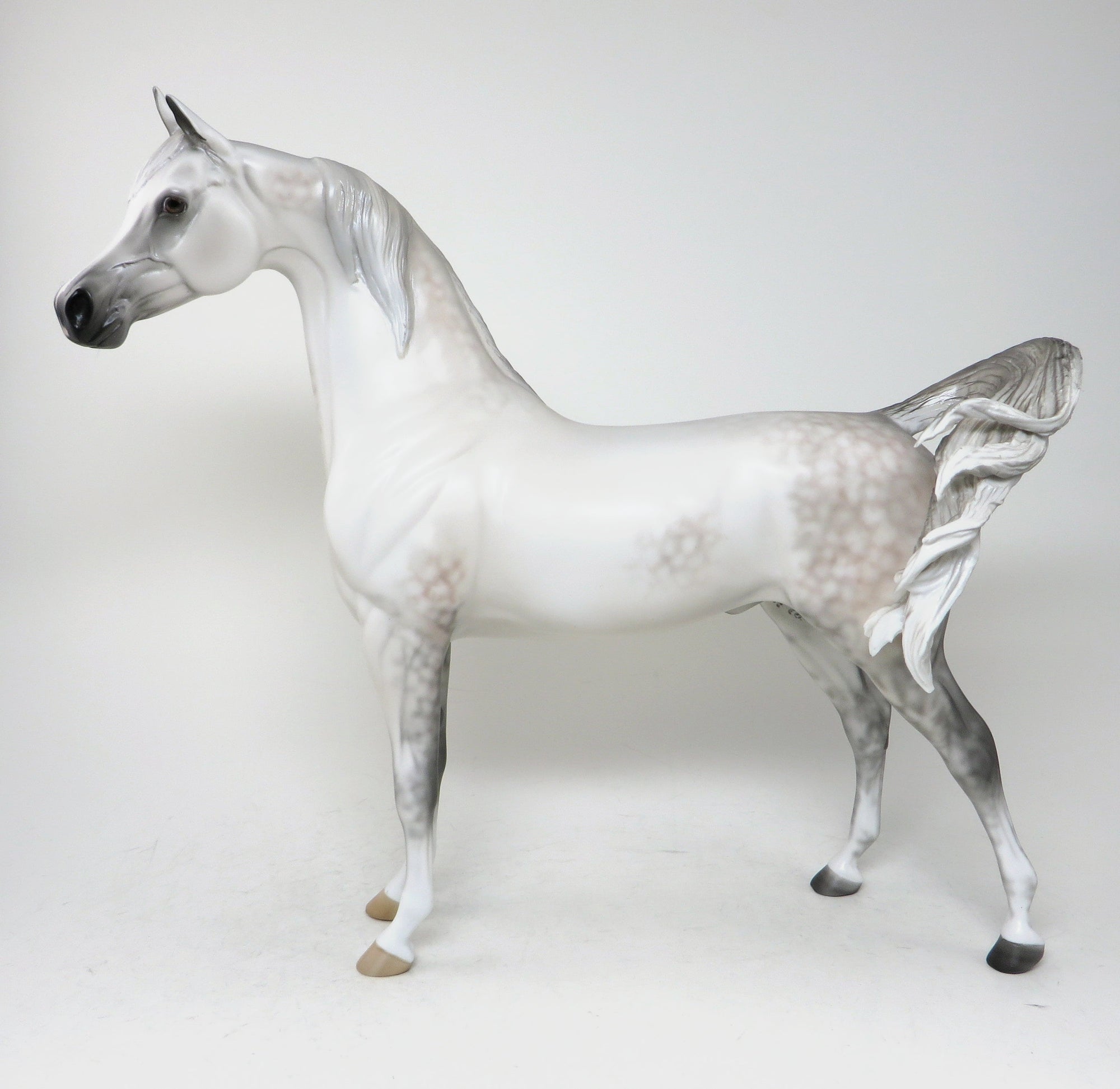 peter stone dapple grey arabian model horse 