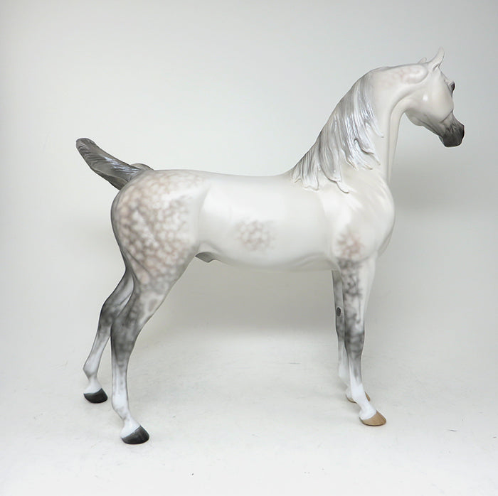 SHABOURA-OOAK DAPPLE GREY ARABIAN MODEL HORSE 5/11