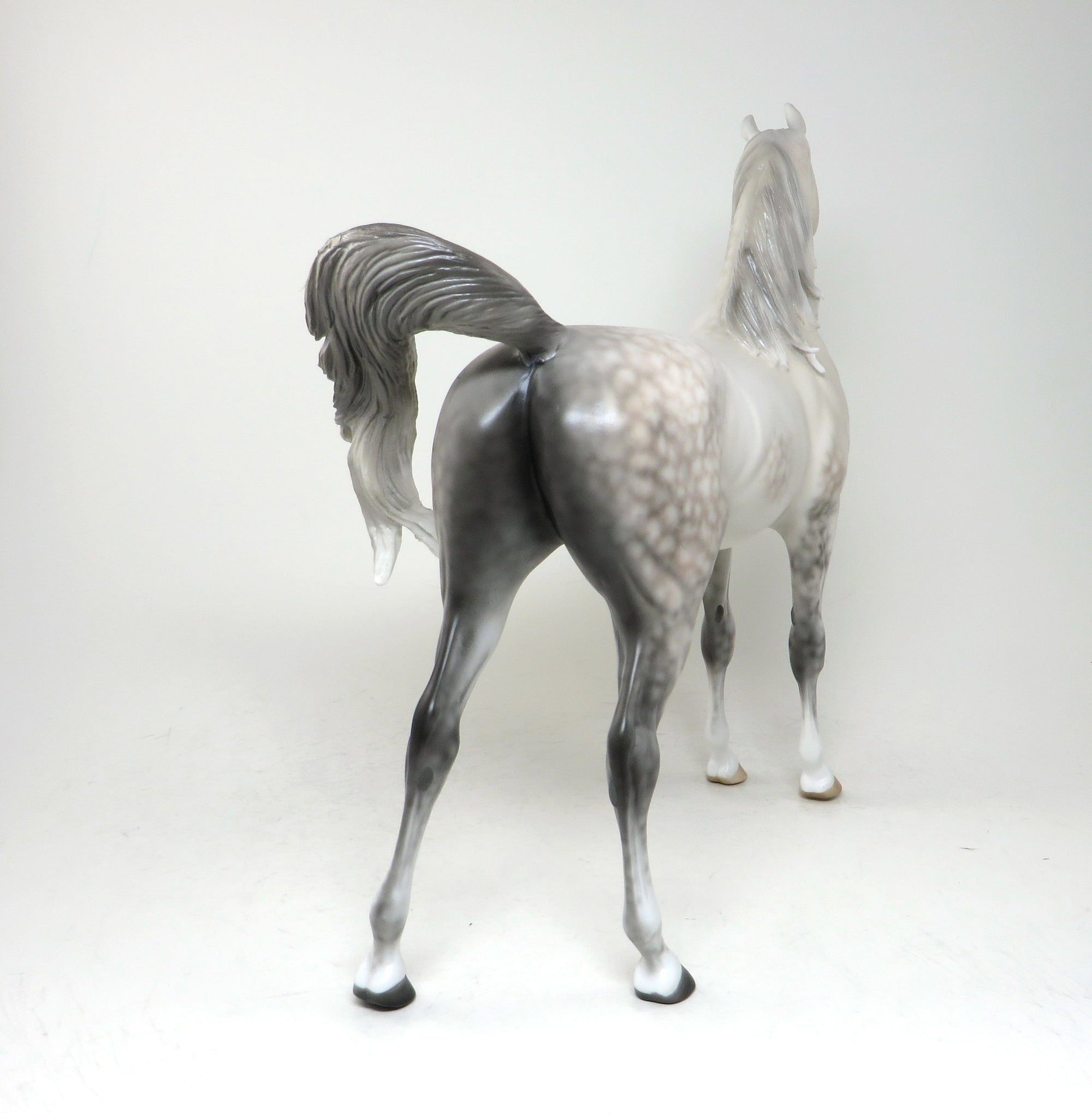 SHABOURA-OOAK DAPPLE GREY ARABIAN MODEL HORSE 5/11