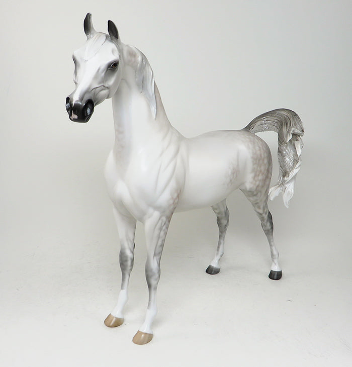 SHABOURA-OOAK DAPPLE GREY ARABIAN MODEL HORSE 5/11