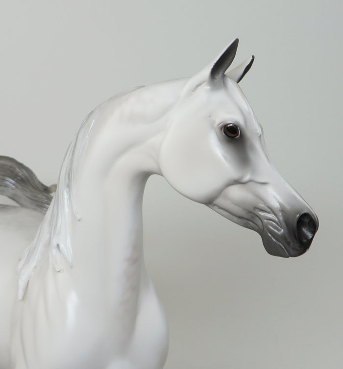 SHABOURA-OOAK DAPPLE GREY ARABIAN MODEL HORSE 5/11