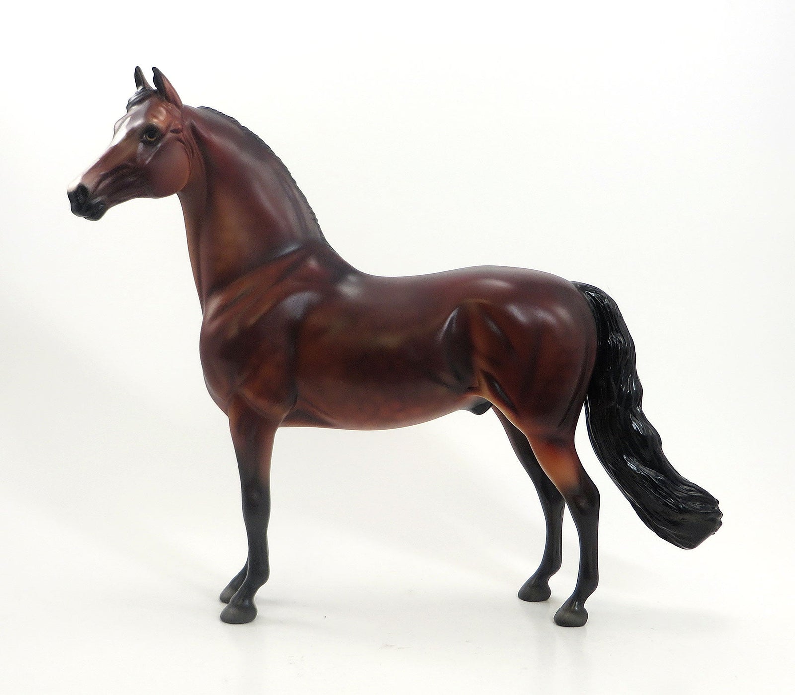 SOFT TOUCH - OOAK Dappled Blood Bay Morgan Model Horse - 7/24