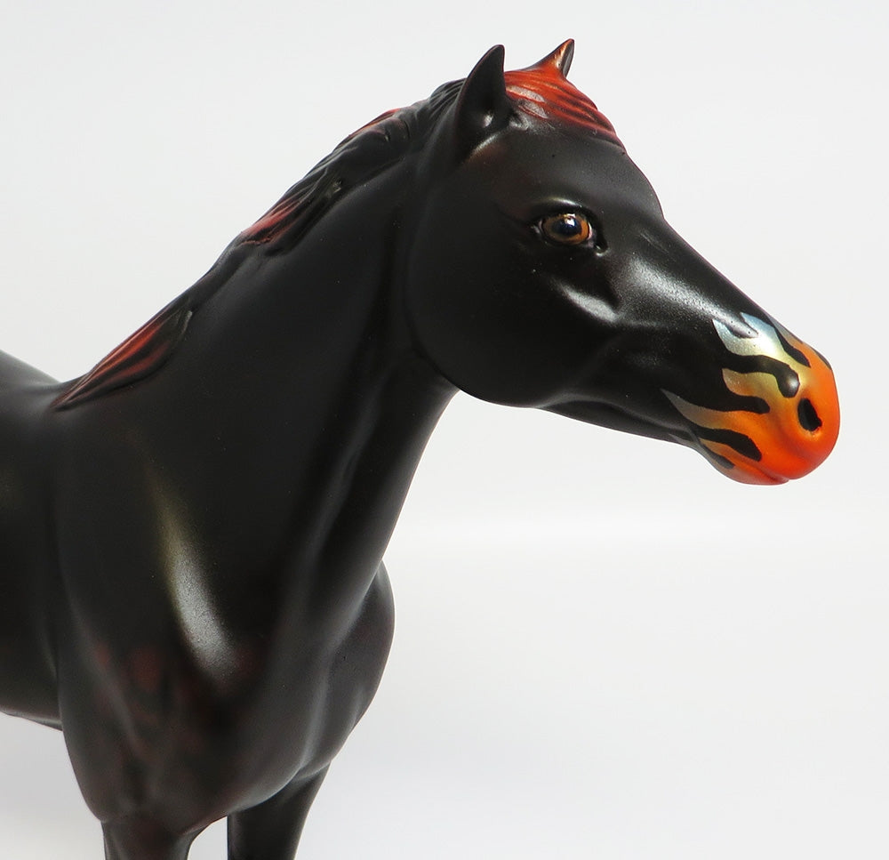 FIRESTORM~OOAK  &quot;FIRE&quot;  CHESTNUT SPANISH MUSTANG BY DAWN QUICK 9/21/17