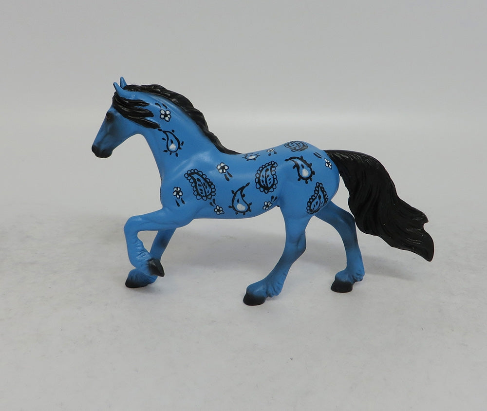 Country Hoedown Paisley Pattern BLUE