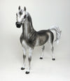 JAFAR-LE-2 DARK STAR DAPPLE GREY ARABIAN MODEL HORSE By Sheryl Leisure 4/28